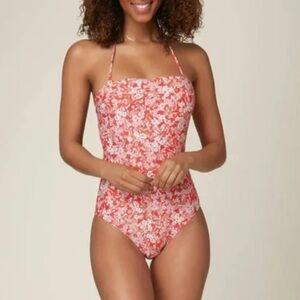 O'Neill Red Venice Piper Ditsy One-Piece Swimsuit